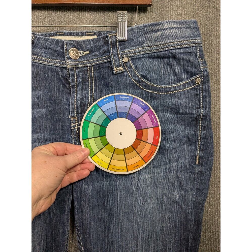 BKE Payton Jeans Womens 32 Long (34x32) Bootcut Stretch Flap Pocket Denim - Picture 2 of 13